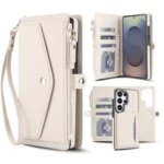 Crossbody Lanyard Zipper Leather Wallet Magnetic Card Holder Case Samsung Galaxy S26 S25 S24 S23 S22 S21 Ultra Plus 5G Cover Bangladesh (New)