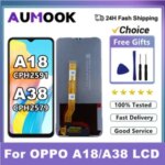 A18 A38 LCD OPPO A38 CPH2579 LCD Display Touch Screen Digiziter Assembly Replacement Oppo A18 CPH2591 Display with Frame Bangladesh (New)