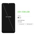 AAA Quality OPPO Realme C31 LCD RMX3501 Display Screen Touch Panel Digitizer with Frame Realme C35 RMX3511 Display (New)