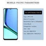 OPPO Realme C61 C63 RMX3939 RMX3930 LCD Display Screen Realme Note 60 Display Screen Touch Digitizer Assembly (New)