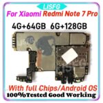 Global version For Redmi Note 7 Pro Unlocked Motherboard Logic Board Mainboard Android System Full Chip 64GB 128G Circuits Board (New)