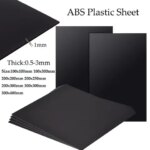 1-5pcs black abs plastic plate model sheet DIY model material material parts thickness 0.5mm/1mm/1.5mm/2mm/3mm/4mm/5mm (New)