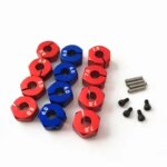 4Pcs Aluminum 5/6/7mm Hex Adapter 12mm Drive Hub Wheel Rim for 1/10 RC Car Crawler HSP HPI Sakura 94123 94122 Tamiya Traxxas (New)