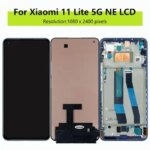 AMOLED Screen Xiaomi 11 Lite 5G NE LCD Display Screen Touch Panel Digitizer Assembly Mi 11 Lite 5G NE 2109119DG 2107119D (New)