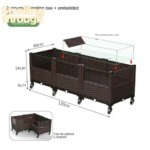 Turtle special ecological landscaping breeding tank breeding box household raising yellow edge turtle large extra large amphibio (New)