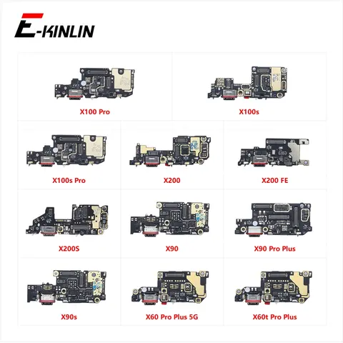 Sb82703a38f6144e4a985a35be13ed9b9V_480x480q75 Charger USB Dock Charging Dock Port Board Microphone Flex Cable Vivo X100 X100s X200 FE X200S X90 X90s X60 X60t Pro Plus (New) - Image 1