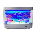 D0AD Life Like Aquarium Fish Lamp LED Night Light With Moving Fish Soft Glows USB Fish Lamp for Home Decors Gifting Supply (New)