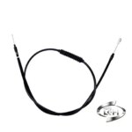 Pure Black Clutch Cable For Harley Softail Heritage Fat Boy Breakout Deluxe Dyna Street Bob Fls Slim Touring FXSTS FXSTB 97-24 (New)
