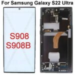 For Samsung Galaxy S22 Ultra 5G Lcd SM-S908 S908F S908U S908N AMOLED Display Touch Screen Digitizer Replacement With Defects (New)