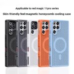 ZTE Nubia Red Magic 11 10 Pro Plus Case New Magnetic Honeycomb Thermal Mesh PC Anti-drop Cover Red Magic 11Pro Funda (New)