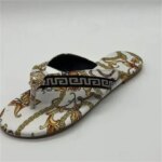 Sexy Flip-Flops Womens Slippers New Fashion Printing Flat Flip-Flops Outdoor Slipper Flat Slippers Women Large Size Sandals (New)