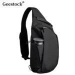Geestock Outdoor Travel Mens Chest Bag Multi-Functional Waterproof Mens Shoulder Bag Crossbody Bag Suitable For 11“Tablet Bag (New)