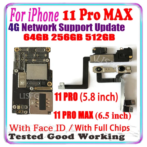 Sb977c5e7271c46ba823f4482f53d2061G_500x500.webp iPhone 11 Pro Max Motherboard With Face ID Unlocked - Image 1