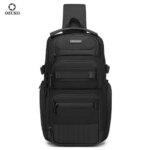 OZUKONew Business Commute Mens Crossbody Bag Waterproof Multi-functional Fashion Brand Chest Outdoor Sports Casual Shoulder Bag (New)