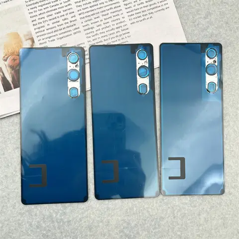 Sba5183ecdf2c4e74ba3e97c881f3bf1eA_480x480q75 Original Back Glass Replacement Sony Xperia 1 V XQDQ62 B Battery Cover Rear Door Housing Panel Case With Camera Lens Parts (New) - Image 1