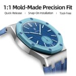 Stainless Steel Case Fluororubber Strap Mod Kit Swatch x AP Royal POP Pocket Changer To Wristwatch New Textured Weave (New)
