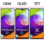 6.5" Super AMOLED For Samsung A52s 5G LCD Display Touch Screen Digitizer Assembly For SAMSUNG A528B A528B/DS A528N Screen (New)
