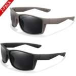 2 Packs Polarized Sunglasses UV Protection Classic Style Fishing Sports Sunglasses for Men Women Outdoor Cycling Hiking Driving (New)