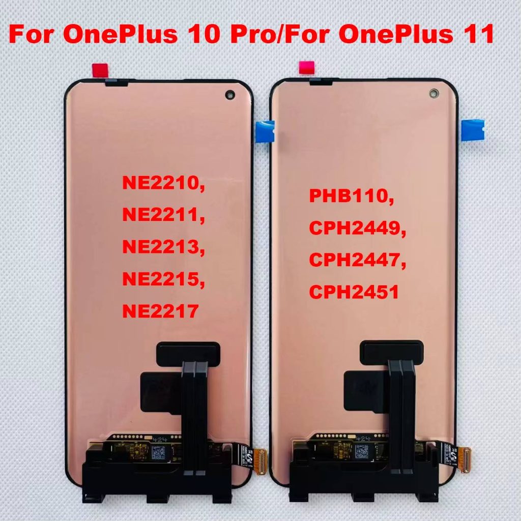 6.7" Original Amoled Tested For OnePlus 10 Pro NE2210 LCD Display Screen+Touch Panel Digitizer For OnePlus 11 1+10Pro 1+11 Frame