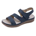 Women Casual Sandals Comfortable Soft Slippers Wedge Platform Sandals Female Retro Flat Platform Open Toe Outdoor Beach Shoes (New)