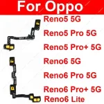 Power Volume Flex Cable OPPO Reno 5 6 Pro Plus Pro+ 6 Lite 4G 5G Side Button Power Volume Flex Ribbon Replacement Bangladesh (New)