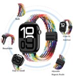 Slim Braided Loop Nylon Strap Apple Watch 11 10 46 42mm Ultra 3 49mm Bracelet iWatch 9 8 7 6 5 4 SE 45mm 41mm 40mm 44mm B (New)