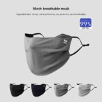 Sun Protection Face Mask For Men Reusable Breathable UV Face Shield Solid Color Washable Face Mask Summer Cycling Face Mask (New)