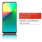 65AAA+ OPPO Realme 7i RMX2103 LCD Display Touch Screen Panel Digitizer Realme C17 RMX2101 Display Replacement (New)