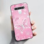 Printing Pattern Case LG Q61  LG K61  LG Q70 Cover Fundas Soft Silicone Black Shell Cute Flower Cartoon Casing Coque Capa (New)