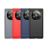 For Realme 12 Pro Plus Case Cover OPPO Realme 12 Pro Plus Capas Carbon Fiber Back Shockproof TPU Silicone Fundas Realme 12 Pro + (New)