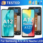 OEM 65''A12 Nacho Samsung A12 A125 A127 A125F A127F A125M LCD Display Touch Screen Digitizer Assembly Replacement (New)