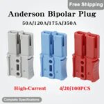 4/20/100  Bipolar Plug 50A/120A/175A/350A 600V DC Battery Quick Connector Copper Silver Plated Battery Charging Plug Bangladesh (New)
