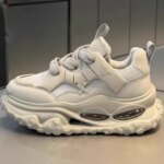Men Breathable Mesh Casual Running Shoes Inner Elevation Thick Sole Shock-absorption Outdoor Teen Trend Unky Sneakers (New)