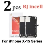 2 RJ Incell iPhone X XS Max XR 11 12 Mini 13 Pro 14 Plus 15 LCD Display Touch Digitizer Assembly Screen Replacement Bangladesh (New)