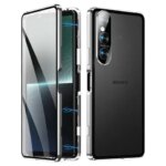 360 Full Case Sony Xperia 1 VII 1 VI 10 5 1 V Double Sided Magnetic Adsorption Metal Tempering Glass Protect Cover (New)