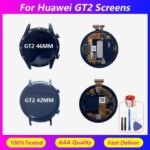 For Huawei GT2 screen assembly with frame GT2 42/46MM watch screen LTN-B19 screen display (New)