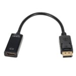 DP to HDMI Adapter Converter 4K 1080P Male to Female DisplayPort to HDMI-Compatible Video Audio Adapter Cable for PC TV Laptop (New)