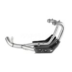 For MOTO GUZZI V85 TT 2021 to 2023 V85TT Euro 5 V85 Decat Pipe Motorcycle Exhaust Header Link Pipe With Carbon Fiber Heat Shield (New)