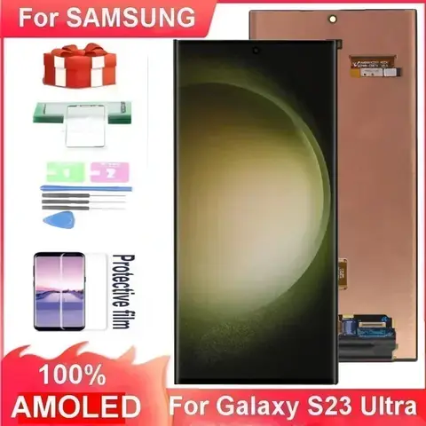 Sbe924cd3531745d7bc7ee850538985d4G_480x480q75 Super AMOLED S23Ultra LCD Touch Screen Digitizer Assembly for Samsung Galaxy, S23Ultra, 5G, S918, S918F, S918B, S918U, Display (New) - Image 1