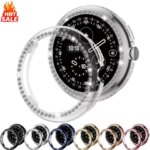 Screen Protective Case Cover Google Pixel Watch 4 41mm 45mm Diamond Hard Cover Bumper Google Pixel Watch4 Accessories (New)