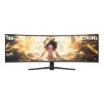 Ultra Wide 49-Inch Curved PC Gaming Monitor 240Hz 5K PBP HDR High Resolution for Rapid Desktop Transportation (New)