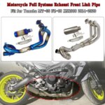 Motorcycle Modified Muffler Exhaust Contact Middle Pipe Slip-On Full System Fit for Yamaha MT-09 FZ-09 MT FZ 09 XSR900 2014-2020 (New)