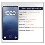 677 inch INCELL Nothing Phone 3a LCD A059 Display Touch Screen Digitizer Assembly Nothing Phone (3a) LCD Replacement (New)