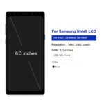 100% Test Samsung Note9 LCD Display Touch Screen Digitizer Assembly Samsung Note 9 N960F N960U N9600 LCD Frame (New)