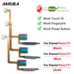 Fingerprint Sensor Scanner Touch ID Connect Motherboard home button Flex Cable Xiaomi Mi 11T Pro  Poco X3 GT C71 C55 (New)