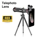 48x Super Telephoto Lens Smartphone Powerful Zoom 4K Monocular with Tripod Support Mobile Phone Camera Telescope Long Range Bangladesh (New)