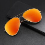 New Fashion Classic Glasses for Men Aviator Metal Frame Outdoor Sports Eyewear Anti-UV Driving Sunglasses Glasses (New)