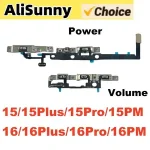 1 Power Volume Flex Cable iPhone 16 Plus 15 Pro Max Ribbon Tape Side Button Distance Ambient Fix Parts Bangladesh (New)