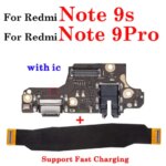 1Pcs Good Quality New USB Charging Port Xiaomi Redmi Note 9s 9Pro Dock Connector Charger Board Flex Cable Replacement Parts (New)