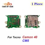 SIM Card Reader Board Flex Cable Tecno Camon 40 Pro 4G 5G CM5 CM6 CM7 SIM Card Slot Socket Inner Adapter Flex Replacement (New)